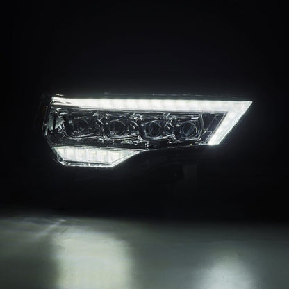 AlphaRex 14-22 Toyota 4Runner NOVA LED Proj Headlights Chrome w/ Activ Light/Seq Signal/DRL