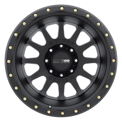 Method MR605 NV 20x10 -24mm Offset 8x6.5 121.3mm CB Matte Black Wheel