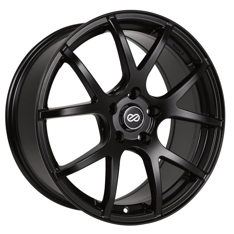 Enkei M52 17x7.5 38mm Offset 5x108 Bolt Pattern 72.6mm Bore Dia Matte Black Wheel