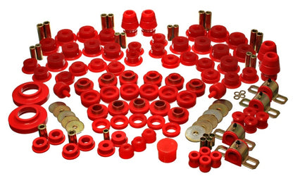 Energy Suspension 07-11 Jeep JK 2dr Red Hyper-Flex Master Bushing Set