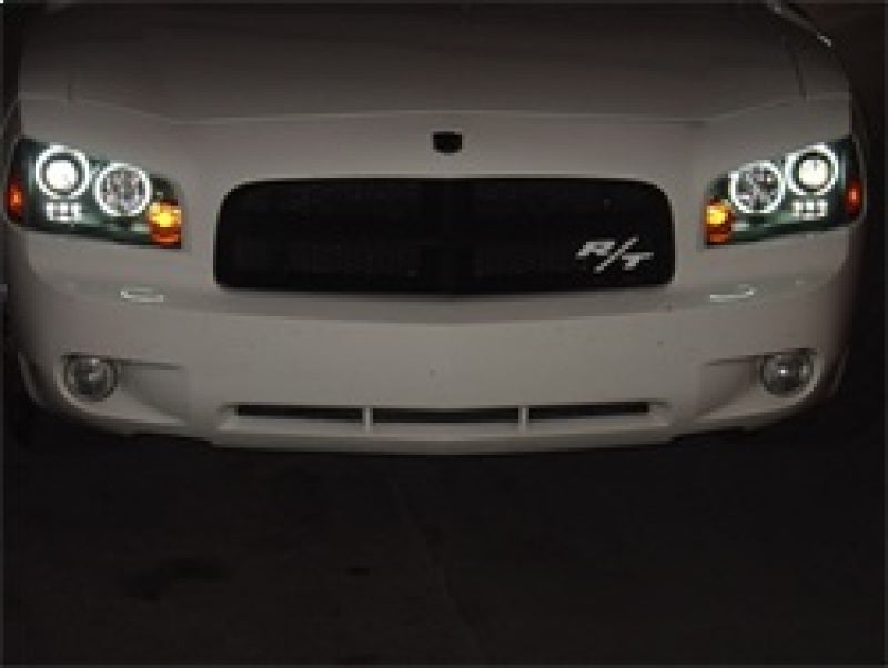 Spyder Dodge Charger 06-10 Projector Headlights Halogen Model CCFL Halo LED Blk PRO-YD-DCH05-CCFL-BK