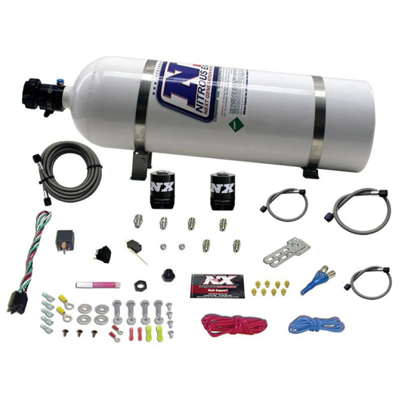 Nitrous Express Universal Nitrous Kit for EFI (All Single Nozzle Application) w/15lb Bottle