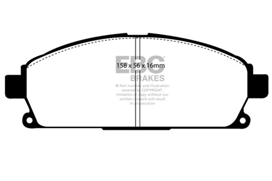 EBC 03-06 Acura MDX 3.5 Greenstuff Front Brake Pads