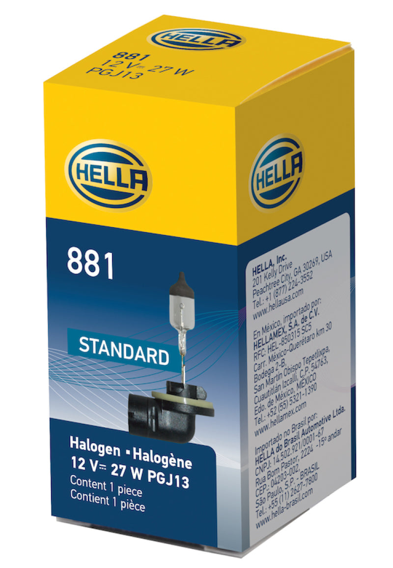 Hella Bulb 881 12V 27W Pgj13 T325