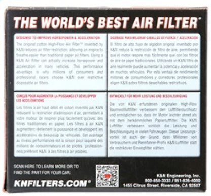 K&N Universal Rubber Filter 2-1/16in FLG 3-1/2in OD 4in H
