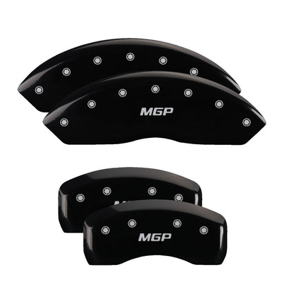 MGP 4 Caliper Covers Engraved Front & Rear MGP Black Finish Silver Characters 2018 Toyota 86