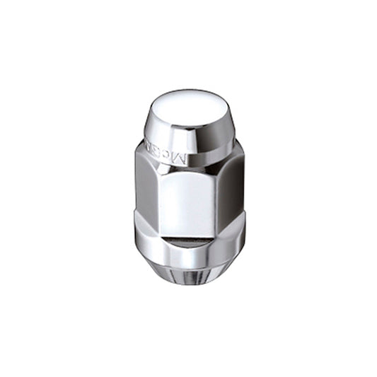 McGard Hex Lug Nut (Cone Seat Bulge Style) M14X1.5 / 22mm Hex / 1.945in. L (Box of 100) - Chrome