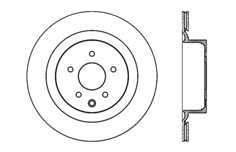 StopTech Nissan 370z / Infiniti G37 SportStop Drilled Rear Right Rotor