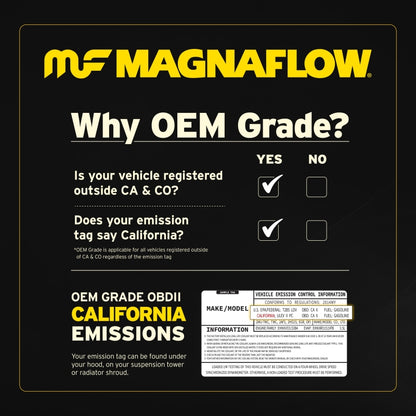 Magnaflow 14-15 Kia Sorento LX L4 2.4L OEM Grade / EPA Compliant Direct-Fit Catalytic Converter