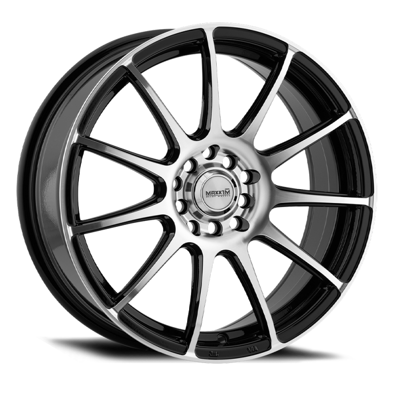 Maxxim Champ 17x7 10x108/114.3 ET40 Machined Face / Gloss Black