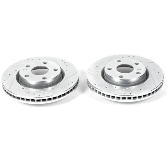 Power Stop 08-09 Pontiac G8 Front Evolution Drilled & Slotted Rotors - Pair