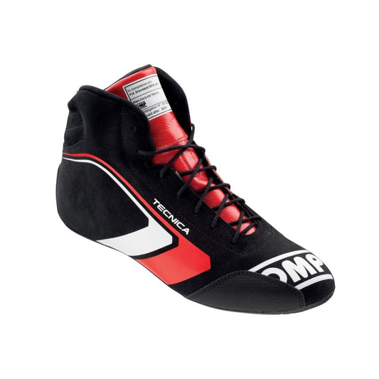 OMP Tecnica Shoes Black/Red - Size 48 (Fia 8856-2018)