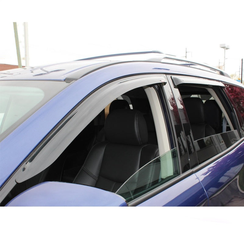 Westin 2013-2018 Nissan Pathfinder Wade Slim Wind Deflector 4pc - Smoke