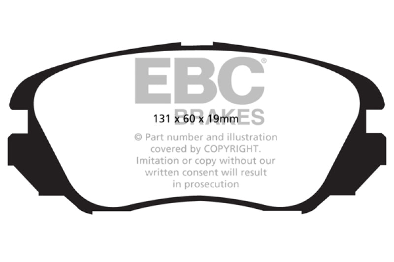 EBC 10+ Buick Allure (Canada) 3.0 Redstuff Front Brake Pads