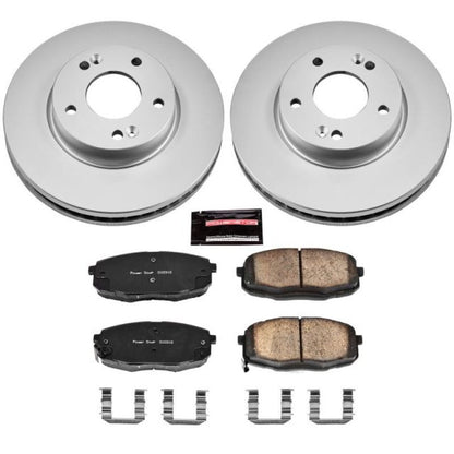 Power Stop 14-16 Kia Soul Front Z17 Evolution Geomet Coated Brake Kit