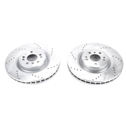Power Stop 16-17 Mercedes-Benz GLE300d Front Evolution Drilled & Slotted Rotors - Pair