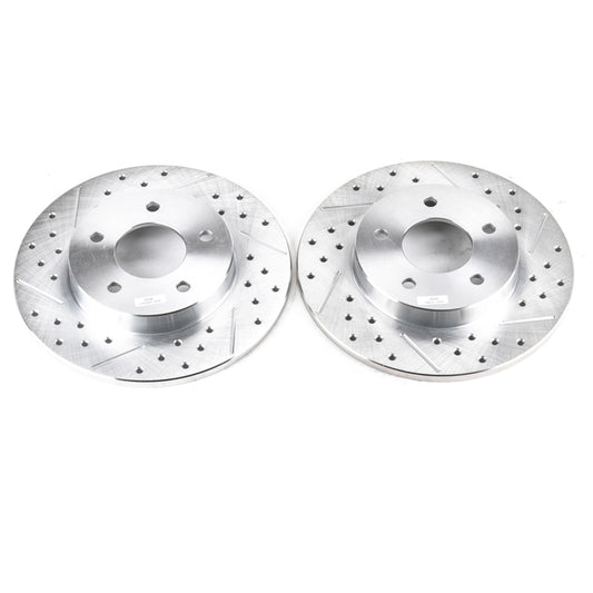 Power Stop 00-05 Buick LeSabre Rear Evolution Drilled & Slotted Rotors - Pair