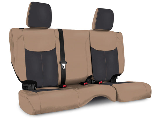PRP 13-18 Jeep Wrangler JK Rear Seat Cover/2 door - Black/Tan