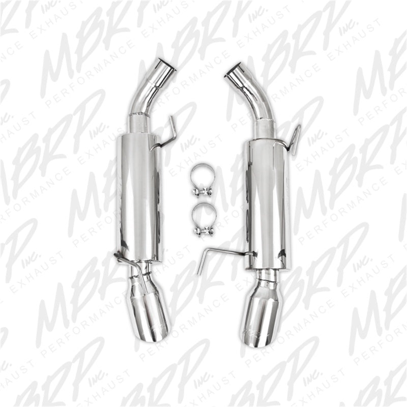 MBRP 05-10 Ford Mustang GT 5.0/Shelby GT500 Dual Mufflers Axle Back Split Rear T304