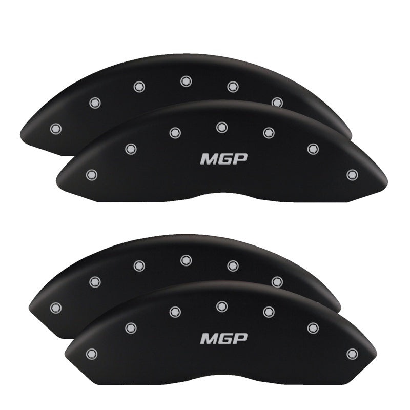 MGP 4 Caliper Covers Engraved Front & Rear Trailblazer style/SS Red finish silver ch