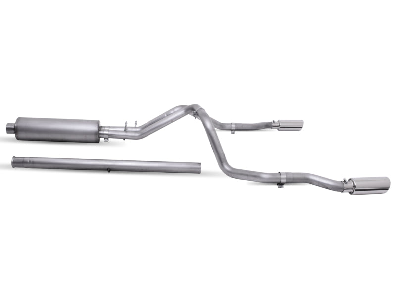 Gibson 19-22 GMC Sierra 1500 Denali 5.3L 3in/2.5in Cat-Back Dual Split Exhaust - Stainless