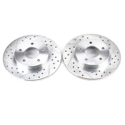 Power Stop 00-05 Buick LeSabre Rear Evolution Drilled & Slotted Rotors - Pair