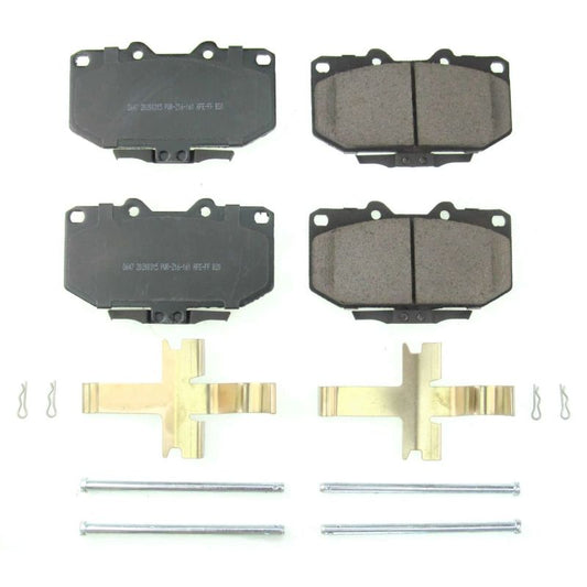 Power Stop 89-96 Nissan 300ZX Front Z17 Evolution Ceramic Brake Pads w/Hardware