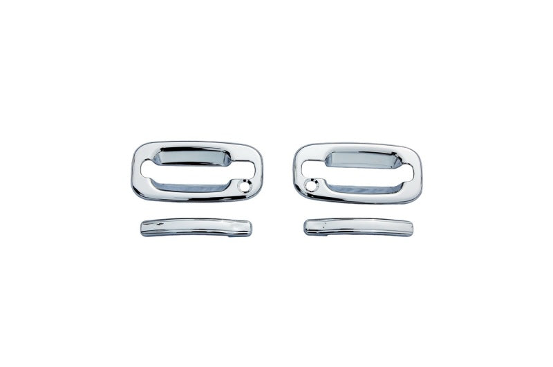 AVS 04-14 Ford F-150 (2 Door w/Keypad) Door Handle Covers (2 Door) 4pc Set - Chrome