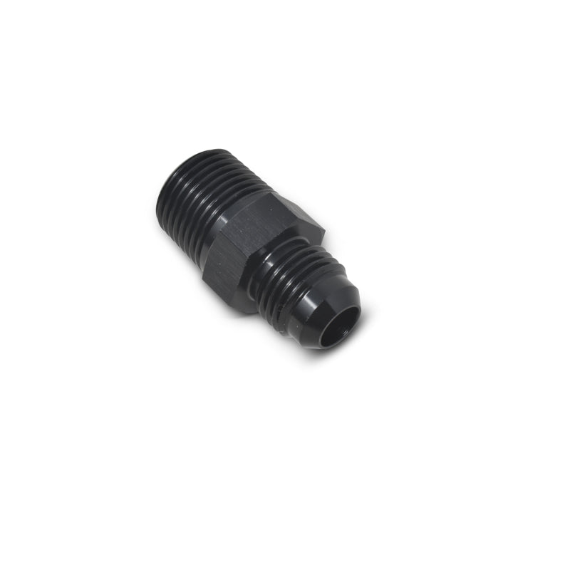 Russell Performance -4 AN to 1/4in NPT Straight Flare to Pipe (Black)