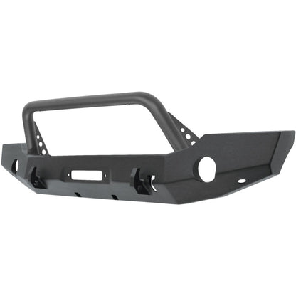 Westin 18-19 Jeep Wrangler JL WJ2 Full Width Front Bumper w/Bull Bar Textured Black