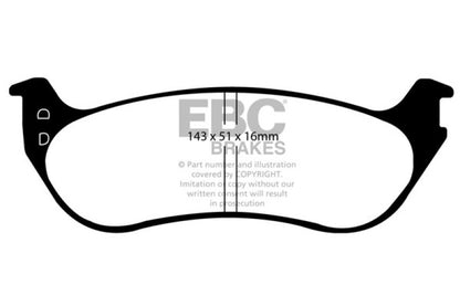 EBC 06-10 Ford Explorer 4.0 2WD Ultimax2 Rear Brake Pads