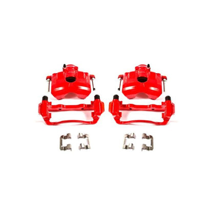 Power Stop 08-11 Ford Focus Front Red Calipers w/Brackets - Pair