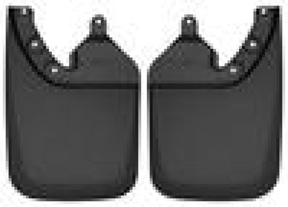 Husky Liners 2016 Toyota Tacoma w/ OE Fender Flares Custom Molded Rear Mud Guards - Black