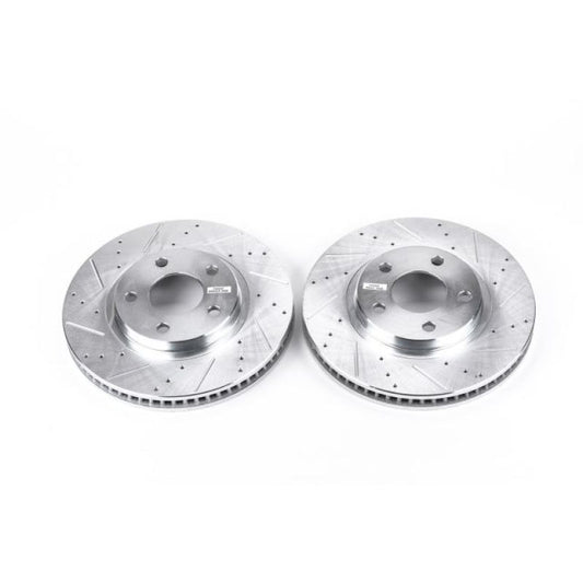 Power Stop 00-04 Buick LeSabre Front Evolution Drilled & Slotted Rotors - Pair