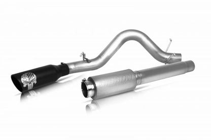 Gibson 11-14 Ford F-150 XLT 3.7L 4in Patriot Skull Series Cat-Back Single Exhaust - Stainless