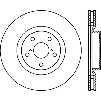 StopTech Power Slot 5/93-98 Supra Turbo Front Left SportStop CRYO Slotted Rotor