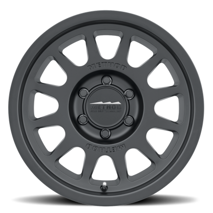 Method MR703 17x8.5 0mm Offset 6x135 87mm CB Matte Black Wheel