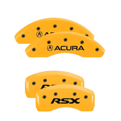 MGP 4 Caliper Covers Engraved Front & Rear MGP Yellow Finish Black Char 2005 Lexus GX470