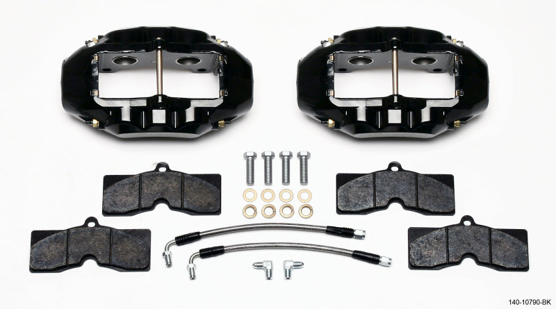 Wilwood D8-4 Rear Caliper Kit Black Corvette C2 / C3 65-82