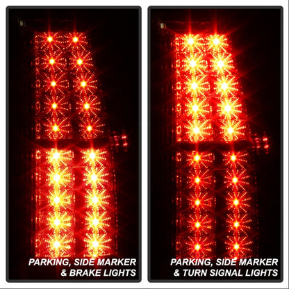 Spyder Chevy Suburban/GMC Yukon/Yukon Denali 07-14 LED Tail Lights Red Clear ALT-YD-CSUB07-LED-RC