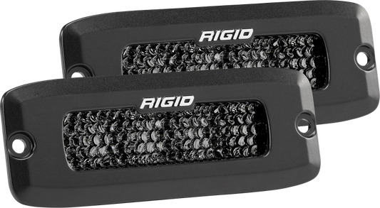 Rigid Industries SR-Q Series PRO Midnight Edition - Spot - Diffused - Pair