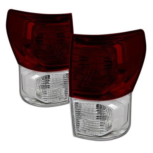 Xtune Toyota Tundra 2007-2013 OEM Style Tail Lights Red Smoked ALT-JH-TTU10-OE-RSM