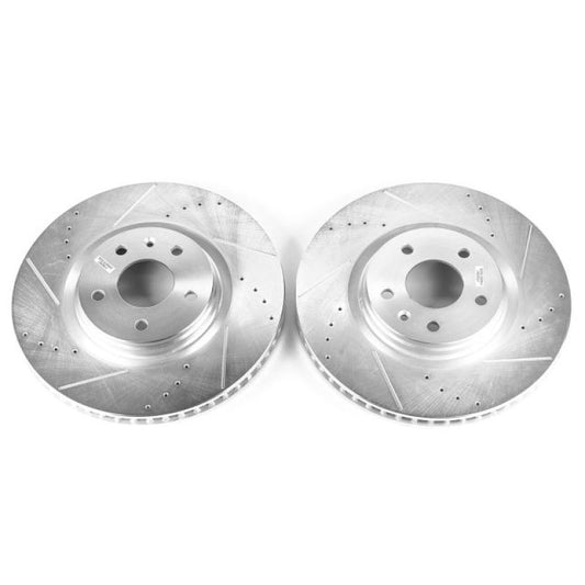 Power Stop 83-96 Buick Century Front Evolution Drilled & Slotted Rotors - Pair