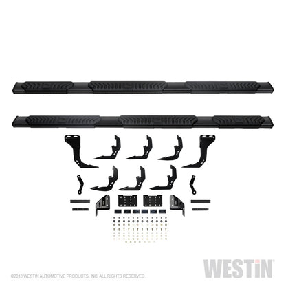 Westin 2019 Chevrolet Silverado/Sierra 1500 Crew Cab (5.5ft) R5 Modular Nerf Step Bars - Black