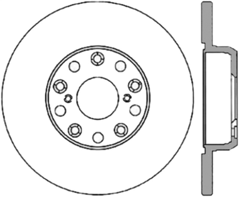 StopTech Power Slot 01-05 Lexus IS300 Rear Left Slotted Cryo Rotor