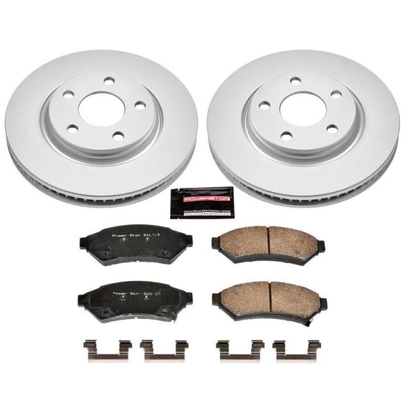 Power Stop 05-09 Buick Allure Front Z17 Evolution Geomet Coated Brake Kit