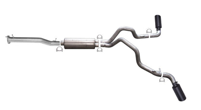 Gibson 11-19 GMC Sierra 2500 HD Denali 6.0L 3.5in/3in Cat-Back Dual Extreme Exhaust - Black Elite