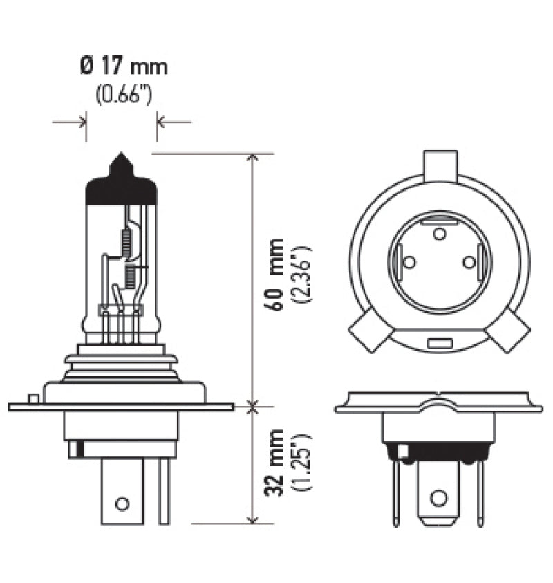 Hella Optilux H4 100/80W Xenon White XB Kit (Pair)