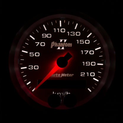 Autometer Phantom II 3-3/8in 0-225KM/H (GPS) Speedometer Gauge