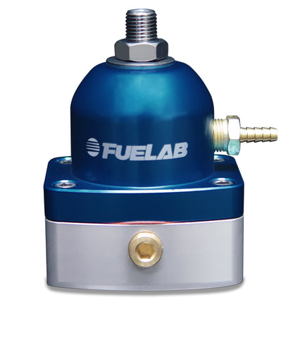 Fuelab 525 TBI Adjustable FPR In-Line 10-25 PSI (1) -6AN In (1) -6AN Return - Blue